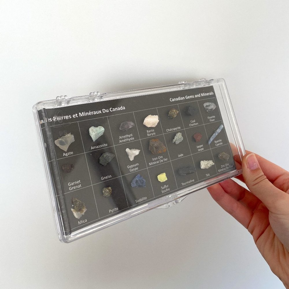 Canadian Gems & Minerals Display Case (Authentic)